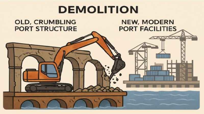 How Efficient Demolition Enhances Port Resilience and Longevity