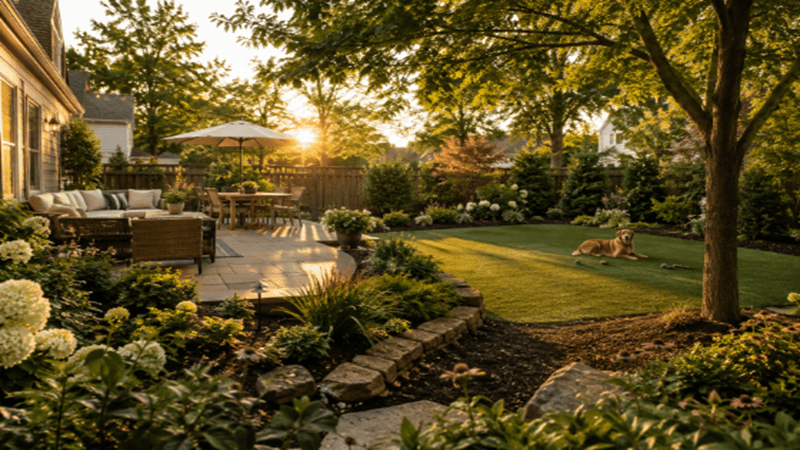 A Low-Maintenance Backyard For Pets
